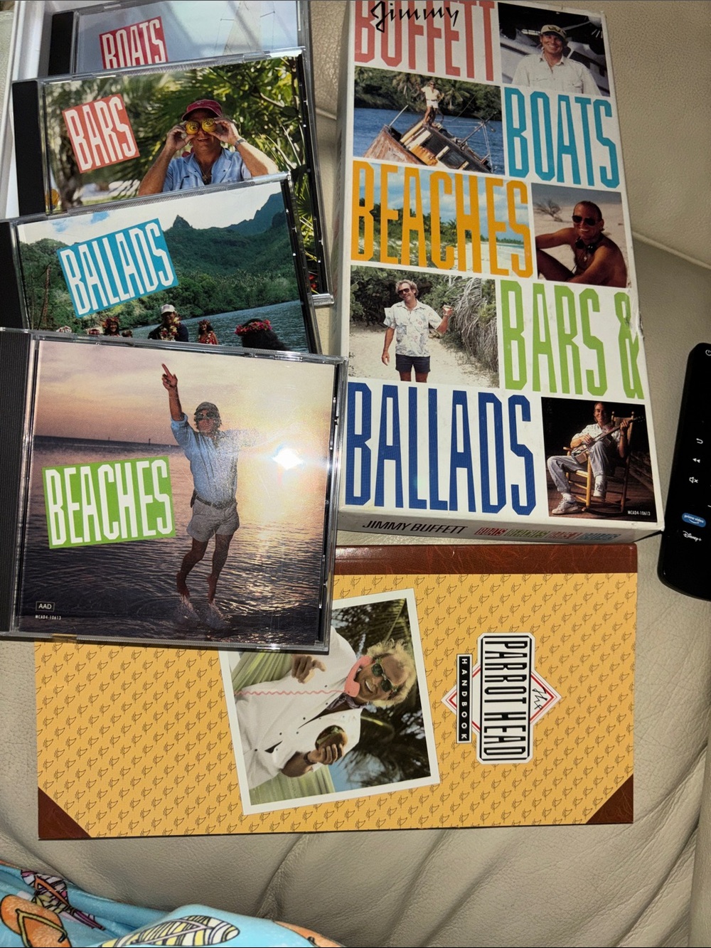 Jimmy Buffett Multicolor 'Boats Beaches Bars & Ballads' Cover Art 4 CD’s EUC